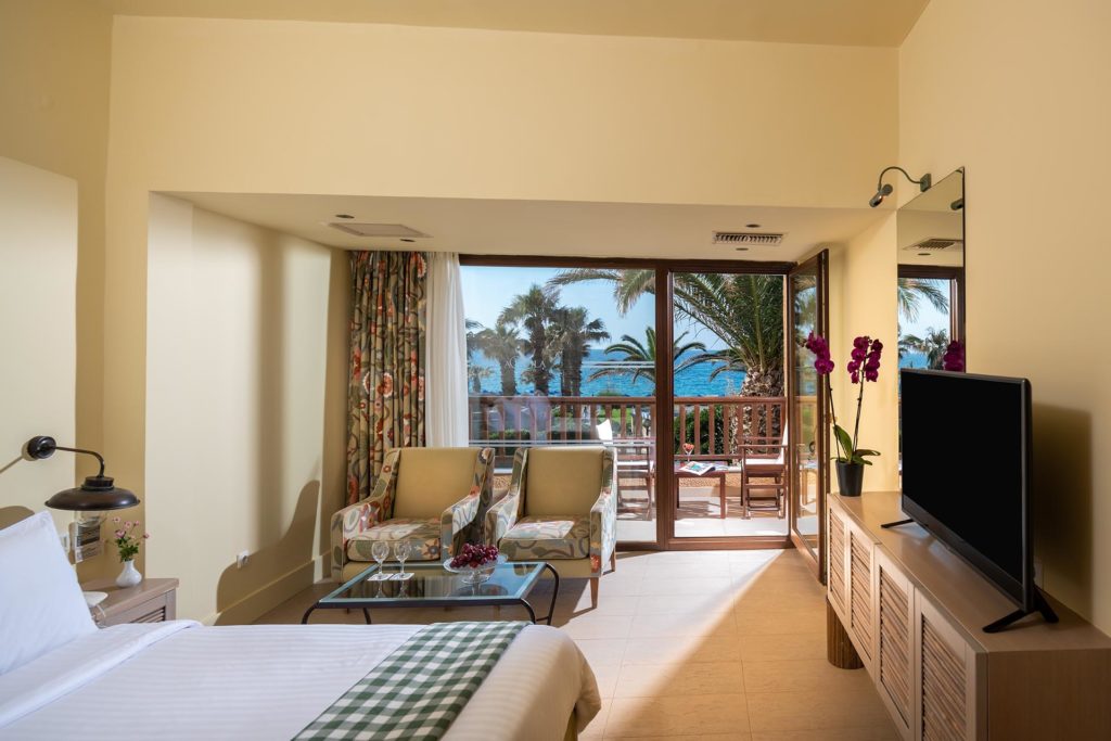 Family Room Garden View Rithymna Beach Aquila Hotels And